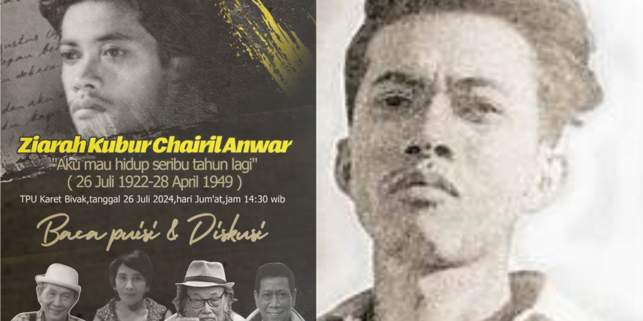 Telusuri Jejak Karya Chairil Anwar, Komunitas Sastra Taman Inspirasi Sastra Indonesia Lakukan Ziarah dan Baca Puisi di Makam Chairil Anwar