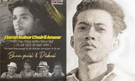 Telusuri Jejak Karya Chairil Anwar, Komunitas Sastra Taman Inspirasi Sastra Indonesia Lakukan Ziarah dan Baca Puisi di Makam Chairil Anwar