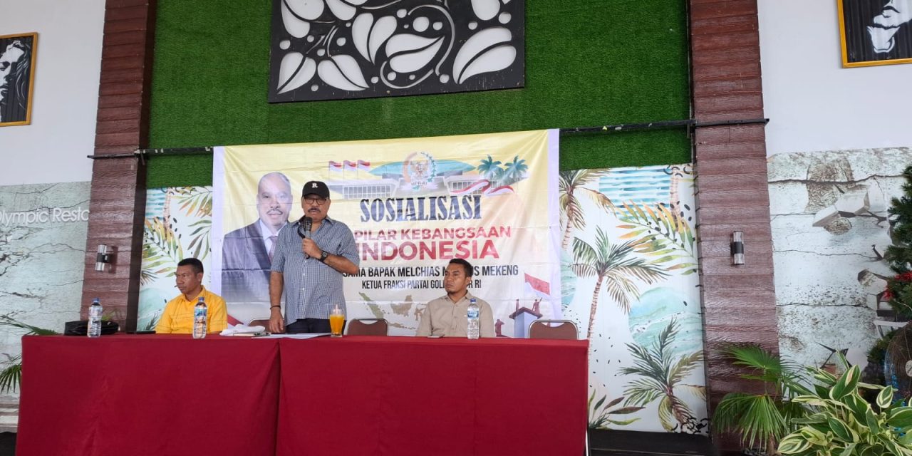 Sosialisasikan Empat Pilar, Ketua Fraksi Partai Golkar MPR RI Melchias Markus Mekeng Ajak Orang Muda Amalkan Pancasila