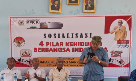 Sosialisasi 4 Pilar Kebangsaan di Kangae, Sikka,  Melchias Markus Mekeng Ingatkan Pentingnya Persatuan