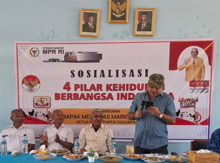 Sosialisasi 4 Pilar Kebangsaan di Kangae, Sikka,  Melchias Markus Mekeng Ingatkan Pentingnya Persatuan