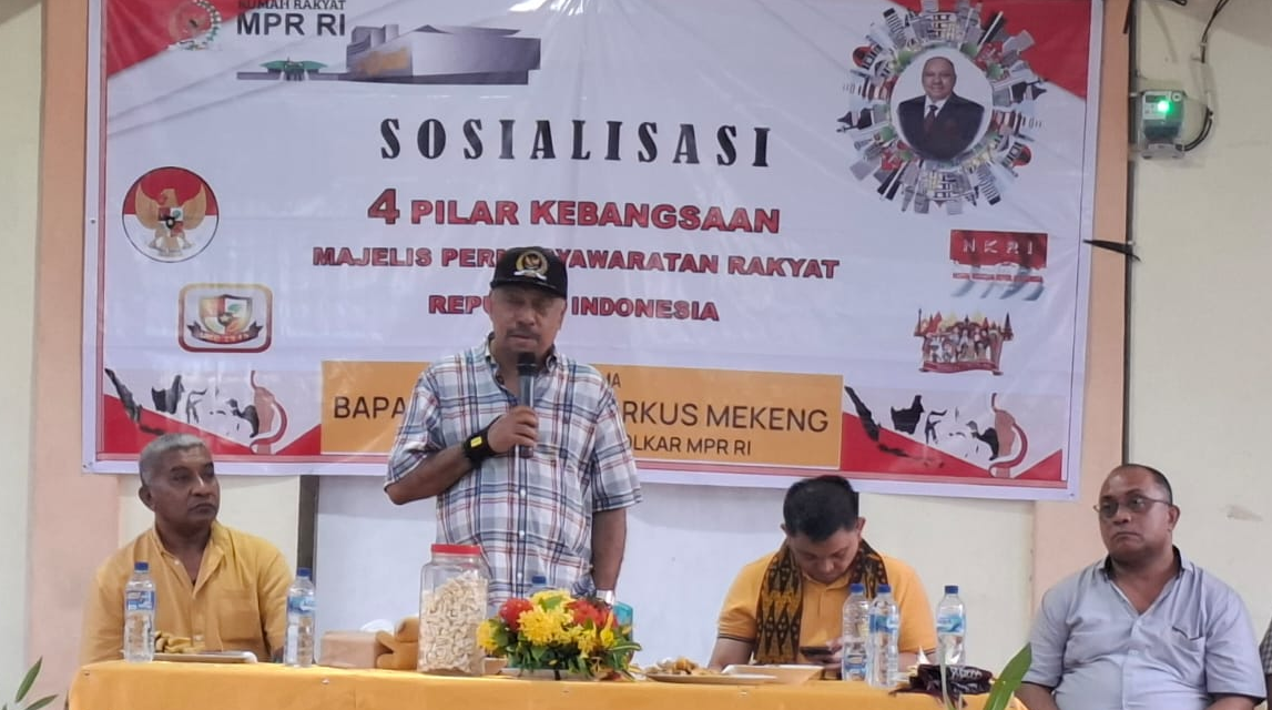 Ketua Fraksi Partai Golkar MPR RI Ajak Warga Desa Nangahale dan Desa Pogon untuk Menjadikan Empat Pilar Kebangsaan Sebagai Pondasi Hidup Berbangsa