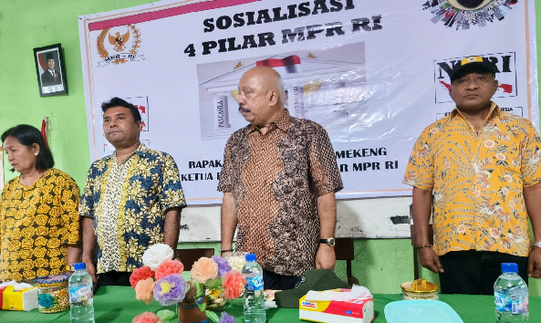 Sosialisasi Empat Pilar di Desa Hepang, Melchias Markus Mekeng Ajak Warga Menjaga Keberagaman Indonesia