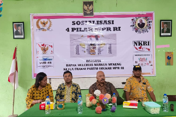 Bertemu Warga Desa Baang Koor dan Hikong, Ketua Fraksi Partai Golkar MPRI Ingin Perkuat Komitmen Warga Terhadap NKRI