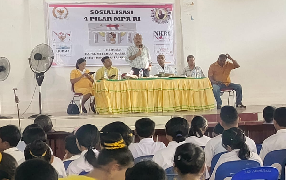 SMK Budi Luhur Maumere Gelar Sosialisasi Empat Pilar Hadirkan Ketua Fraksi Partai Golkar MPR RI