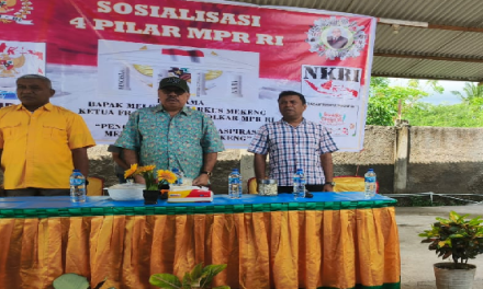 Gelorakan Semangat Kebangsaan, Melchias Markus Mekeng Ajak Warga Kecamatan Waiblama untuk Bijak Bermedia Sosial