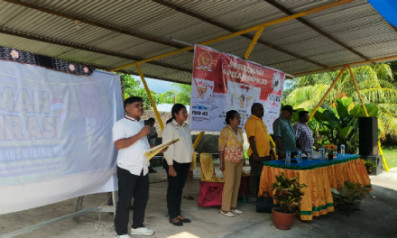 Ratusan Warga dari Kecamatan Hewokloang dan Mapitara Antusias Ikuti Sosialisasi Empat Pilar Kebangsaan Bersama Ketua Fraksi Partai Golkar MPR RI Melchias Markus Mekeng