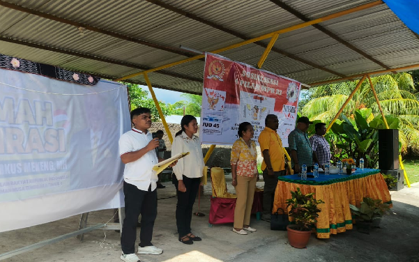 Ratusan Warga dari Kecamatan Hewokloang dan Mapitara Antusias Ikuti Sosialisasi Empat Pilar Kebangsaan Bersama Ketua Fraksi Partai Golkar MPR RI Melchias Markus Mekeng