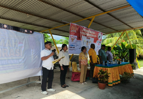 Ratusan Warga dari Kecamatan Hewokloang dan Mapitara Antusias Ikuti Sosialisasi Empat Pilar Kebangsaan Bersama Ketua Fraksi Partai Golkar MPR RI Melchias Markus Mekeng